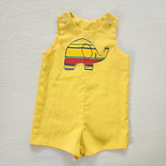 Nostalgic Baby Vintage Other - Vintage Elephant Applique Jon Jon 2t